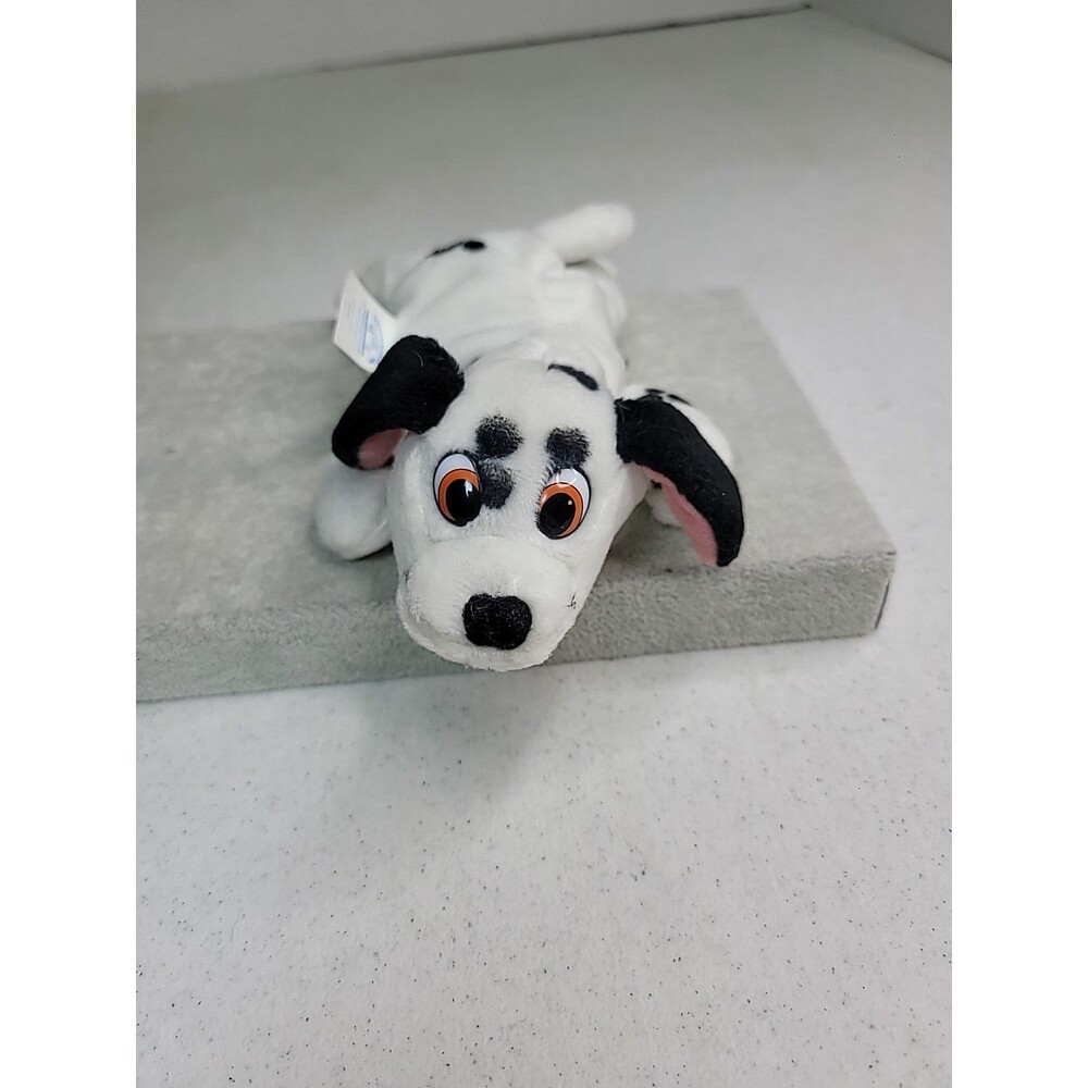 Vintage Applause Disney Plush 101 Dalmatians Dog Stuffed Animal Beanie 8” Toy